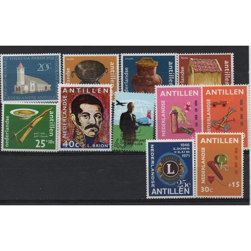 Antilles Néerlandaises Timbres Année Complète 1971