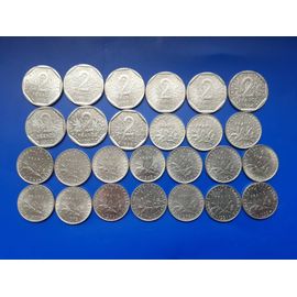 Lot 2 Francs Et 1 Franc Semeuse En Nickel