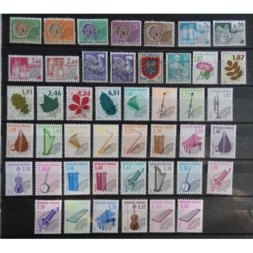 Lot De 45 Timbres Préoblitérés France