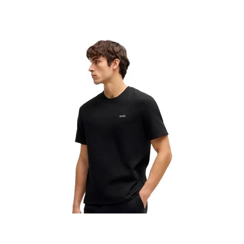 T Shirt Boss Waffle Homme Noir
