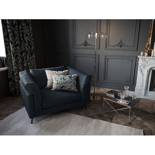 Fauteuil 1 Place Xl En Cuir Bleu