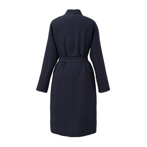 Kimono En Coton Nid D'abeille Bleu M