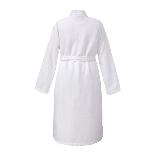 Kimono En Coton Nid D'abeille Blanc Xl