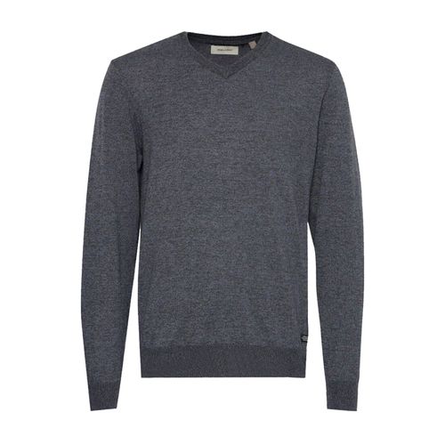 Pull Blend Bhbruton V-Neck Knit Noos Gris Anthracite Chiné S