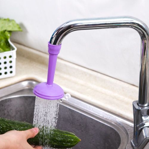Tête de robinet de cuisine, rallonge de robinet économiseur d'eau, buse d'aérateur violette