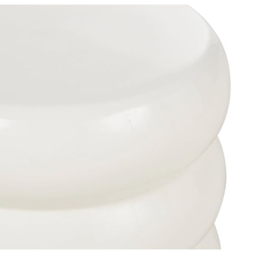 Bout De Canapé En Grès Blanc