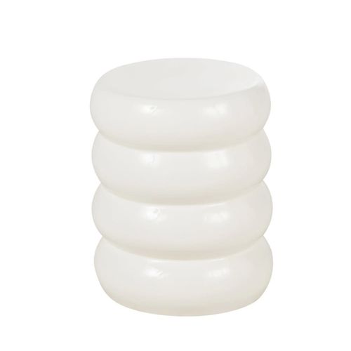 Bout De Canapé En Grès Blanc