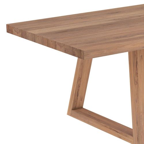 Table Rectangulaire 10 Personnes En Bois De Teck Recyclé 260 Cm