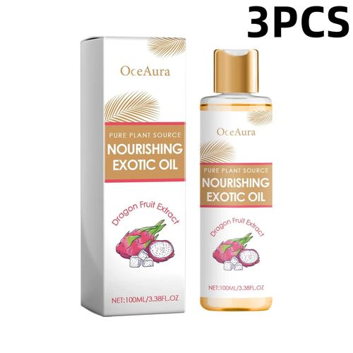 Oceaura Huile Corporelle Fractionnée En Noix De Coco Soins Nourrissants Pour La Peau Sèche Huile De Massage À Absorption Rapide Pour Cheveux Et Ongles Secs Et Non Gras--3pcs 