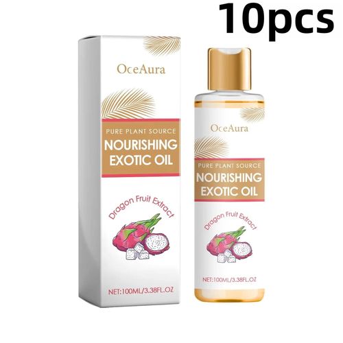 Oceaura Huile Corporelle Fractionnée En Noix De Coco Soins Nourrissants Pour La Peau Sèche Huile De Massage À Absorption Rapide Pour Cheveux Et Ongles Secs Et Non Gras--10pcs 