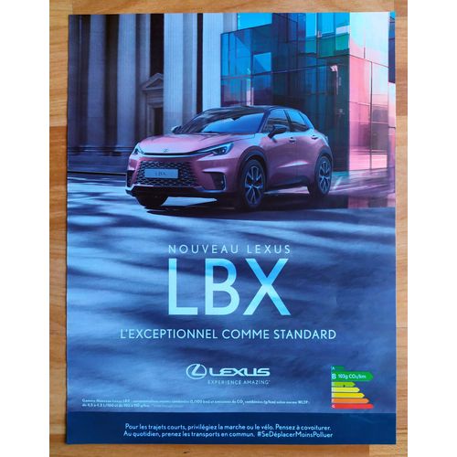 Publicité Papier - Voiture Lexus Lbx De 2024