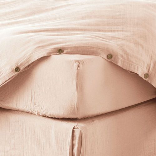 Drap Housse Gaze De Coton Unie 200x200 Cm