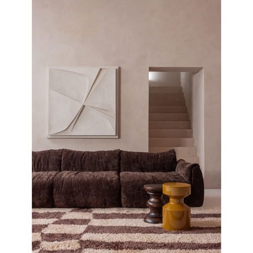 Table D'appoint En Bois De Manguier, Marron Foncé
