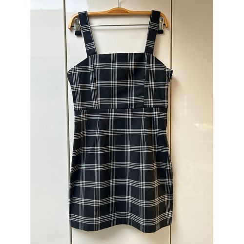 Robe Noire Quadrillée Divided H&M - Taille 36