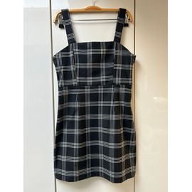 Robe Noire Quadrillée Divided H&M - Taille 36