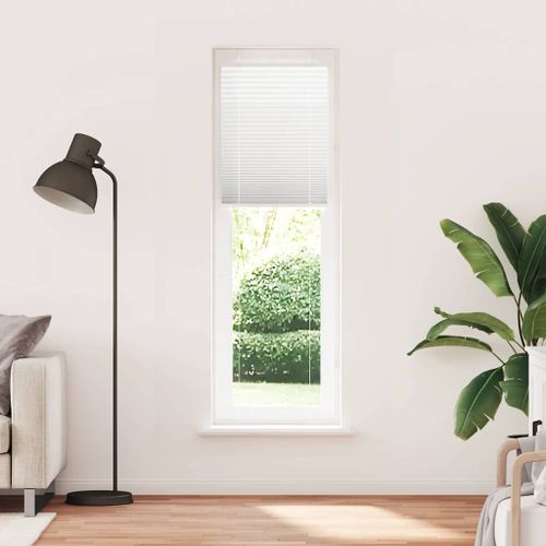Vidaxl Store Plissé Blanc 65x200 Cm Largeur Du Tissu 64,4 Cm Polyester