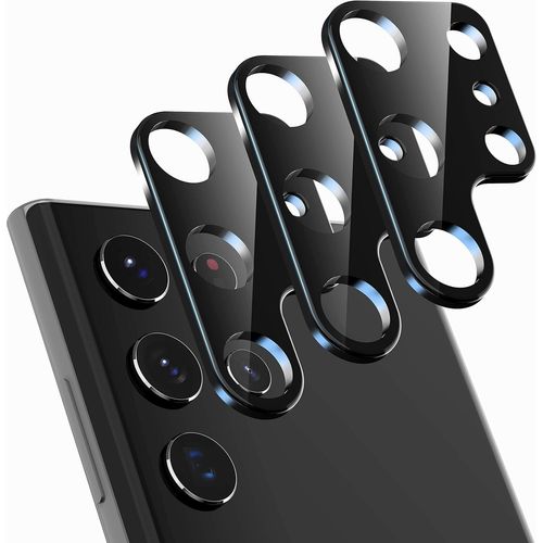 3 Pièces Caméra Arrière Protecteur Compatible Avec Samsung Galaxy S22 Ultra Protection Caméra,Verre Trempé Haute Définition Pour Samsung Galaxy S22 Ultra [N'affecte Pas Flash]