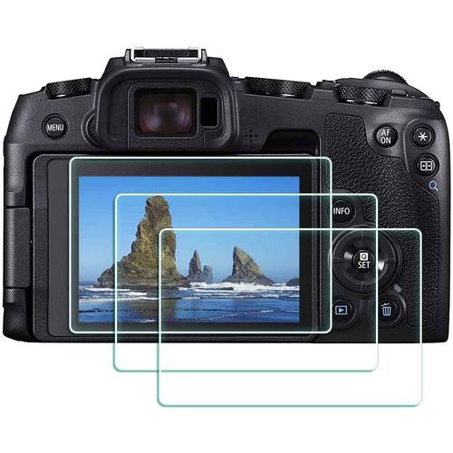 Film de Protection d'Ecran pour Canon EOS RP Appareil Photo,EOSRP Protecteur Verre Trempé Optique 0,3mm Dureté 9H Anti-Rayure Anti-Trace Anti-Bulle -Lot de 3