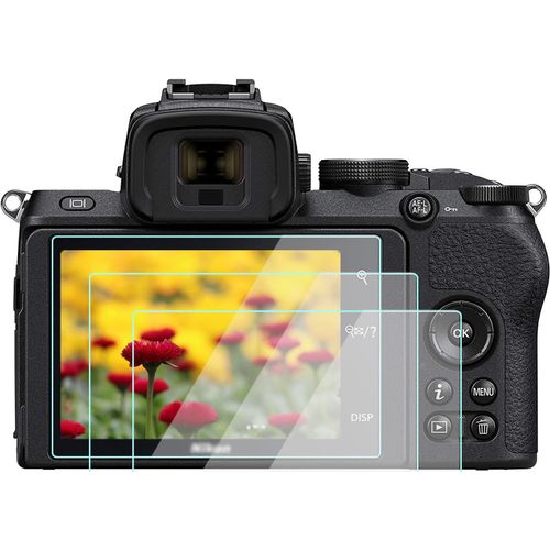 Lot de 3 films de protection d'écran en verre trempé 9H pour appareil photo Nikon Z50,anti-rayures et anti-traces de doigts