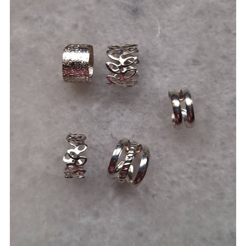 Lot De 5 Bagues D'Oreilles
