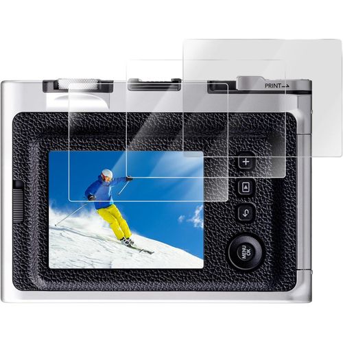 Lot de 3 films de protection d'écran LCD pour appareil photo instantané Fujifilm Instax Mini EVO/X-Pro1,film en verre trempé 0,25 mm dureté 9H pour Fuji instax evo/ XPRO1