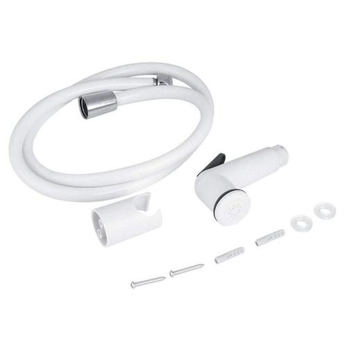 Salle de Toilette Bidet Douchette avec Kit de Tuyau PulvéRisateur de Bain pour Chien Adaptateur Universel Support de Fixation pour Mur