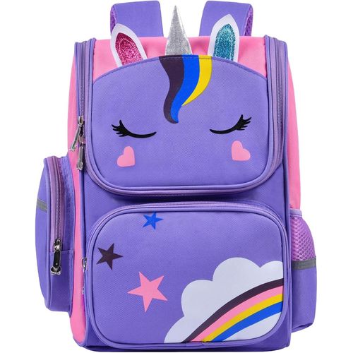 KALANKA-Sac à Dos Enfant, Sac D'école Cartable Maternelle, Sacs Scolaires Filles Imperméable, Cartable Fille de Grande Capacité pour Enfants Fille, pour Voyage, Camping, écoles