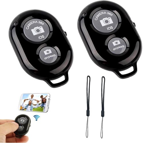 Kalanka-Télécommande Bluetooth Selfie,2pcs Télécommande Bluetooth Selfie Sans Fil Pour Smartphones Avec Dragonne,Bluetooth Télécommande D¿Obturateur De Caméra,Télécommande Avec Bluetooth Déclencheur