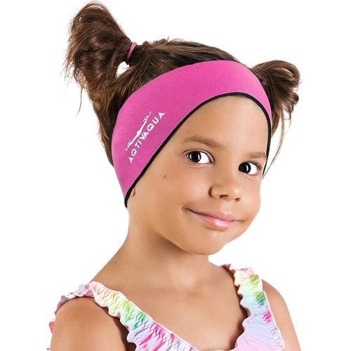 Kalanka-Bandeau De Natation Bandeau De Protection Des Oreilles Natation, Enfants, Adultes, Hommes, Femmes, Bébés, Bouchons D'oreille (Rose, Large)
