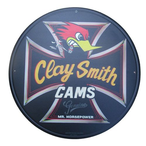 Plaque Clay Smith Cams Croix Malte Tole Decorative Ronde 30cm