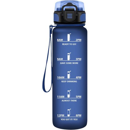 Eryi-Gourde Sport, 500ml Étanche & Réutilisable, Gourde Enfant, Motivation Avec Filtre Gourde, Bouteille, Bouteille D'eau, Pour Gym, Enfant, École, Bureau, Yoga