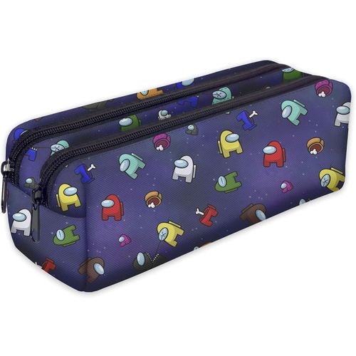 ERYI-Trousse Scolaire 2 Compartiments Sac A Crayon Trousse De Toilette Trousse Plumier Organisateur Amo [107]