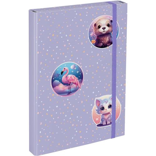 ERYI-Boîte De Classement Pour Cartable - Chemise A4 Pour Enfants Avec Élastique Et Rabat Intérieur - Classeur Avec Élastique Pour Garçon (Animaux)