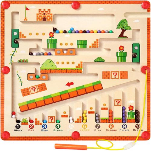 ERYI-Montessori - Jouet Pour Petits Enfants Âgés De 3 À 4 À 5 Ans - Puzzle En Bois - Planches D'Activité - Motricité Fine - Nombre Et Couleur - Labyrinthe - Cadeaux Pour Les Âges De 3 À 12 Ans