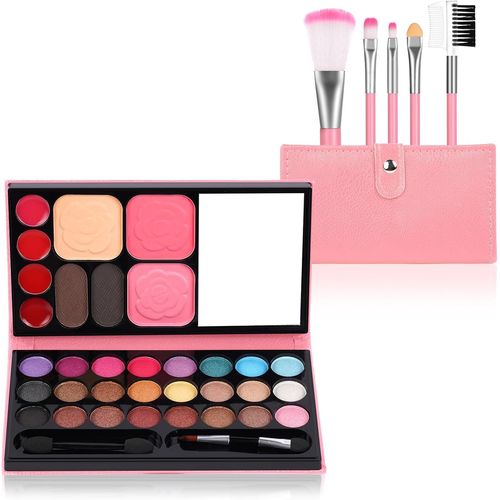 ERYI-Maquillage Enfant Jouet Filles, Kit De Coffret Maquillage Enfant, Lavable Maquillage Enfant Jouet Pour Fille, Sûr, Non Toxique, Maquillage Enfant Cadeau De Noël Anniversaire Jouet(6Pcs)