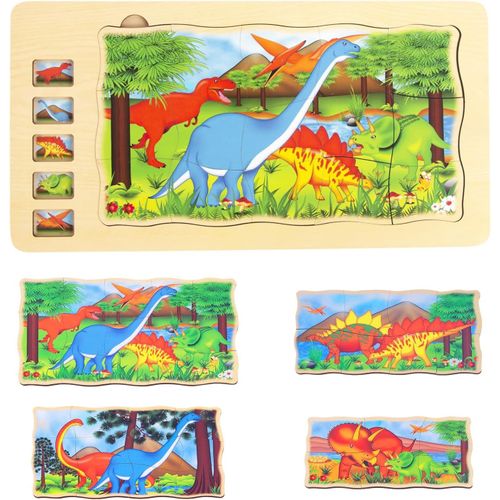 ERYI-Puzzles Du Corps Humain, Pour Enfants De 3 À 5 Ans, Kit De Jeu D'Anatomie Montessori, Pour Enfants D'Âge Préscolaire Et Enfants À Partir De 3 Ans (Dinosaure)