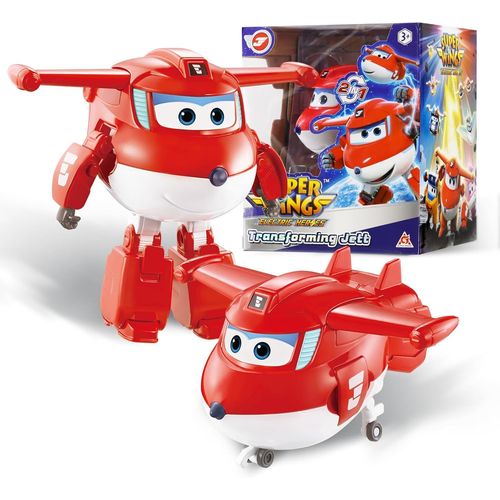 ERYI-Yw780210- Transformer Aeroplane Supercharged Jett, Hauteur Env. 12,7 Cm, Poupée Pour Enfants, Avion Jouet Et Figurine De Robot Pour Garçons Et Filles À Partir De 3 Ans