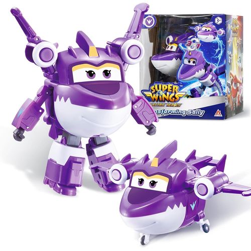 ERYI-Jouets Transformer Sally, Figures D'Action 2 En 1, Jouet Robot Avion 12,7Cm, Jouet Transformateur Pour Garçons Et Filles À Partir De 3 Ans, Mauve