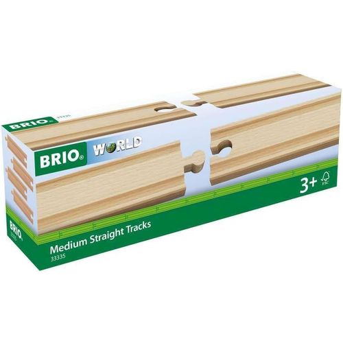 ERYI-World - 33335 - Rails Moyens Droits 144 Mm - Accessoire Pour Circuit De Train En Bois - Jouet Pour Garçons Et Filles À Partir De 3 Ans