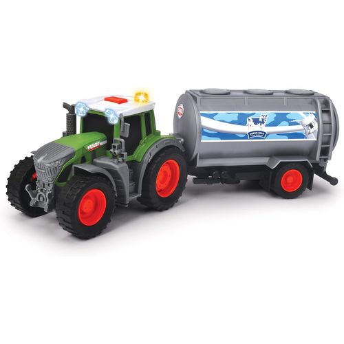 ERYI-Dickie - Tracteur Fendt + Remorque Lait - 26Cm - Fonctions Son Et Lumière - Dès 3 Ans - 203734000 Multicolore