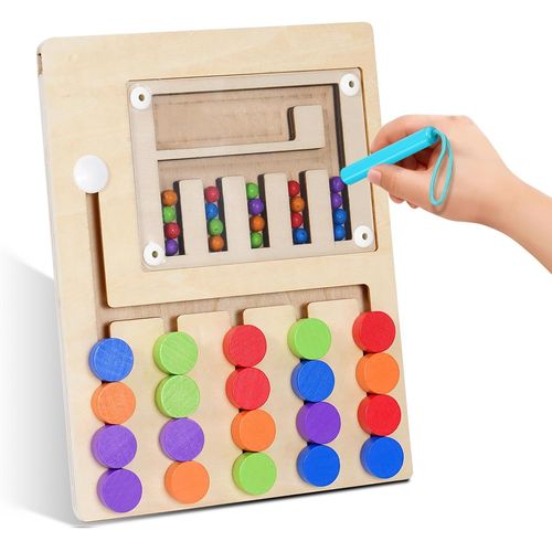 ERYI-Jouet Enfant 3 Ans Jeux Pour Enfants Montessori Jouets En Bois Magnetique Puzzle Busy Board Jeu Jeux Enfant 3 4 5 6 7 Ans Jouet Garcon Fille 3-6 Ans Cadeau Anniversaire De Noël Pour Enfant 4 Ans