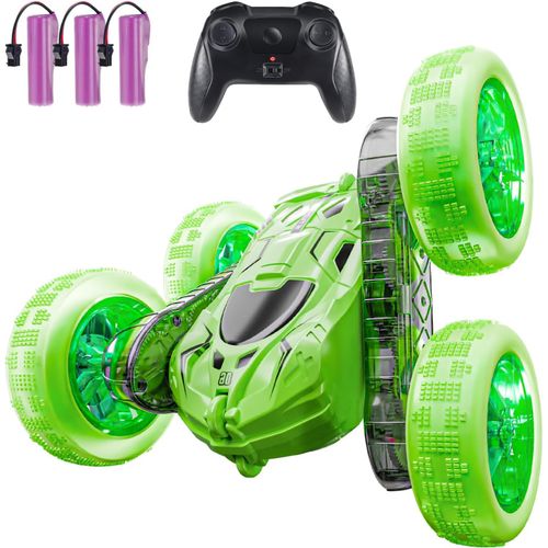 ERYI-Voiture Telecommandé Enfant Cadeau Garcon 3 4 5 6 7 8 9 10+ Voiture Rc Jouet Enfant Ans Idée Cadeau Anniversaire 6+ Ans Garçon Fille (Vert)