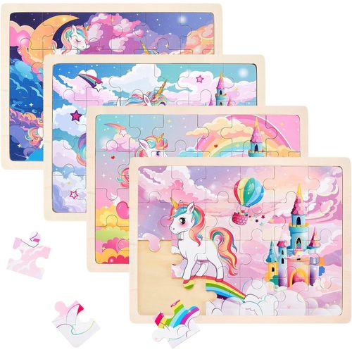 ERYI-Puzzle Licorne En Bois Pour Enfants À Partir De 3, 4, 5, 6 Ans, Enfants, Licorne, En Bois, Jeux Pour Enfants Préscolaires, Jouets Éducatifs, Cadeaux Pour Enfants Pour Garçons Et Filles