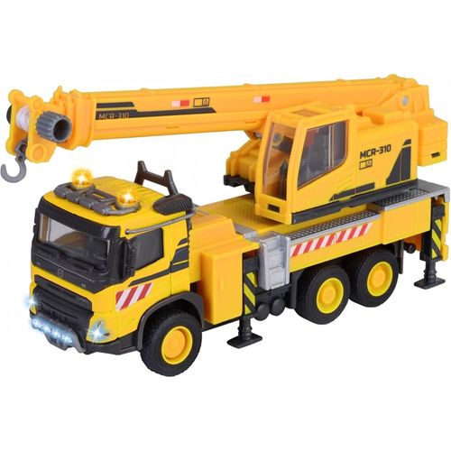 ERYI-- Grand Series - Volvo Camion Grue - 22Cm (Echelle 1/43Ème) - Sons Et Lumières - Dès 3 Ans - 213723004