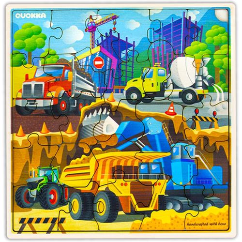 ERYI-Puzzle Transport En Bois Enfants 3 4 5 Ans \U2013 28 Pièces Puzzle Enfant 6 7 8 Ans \U2013 Montessori Jouet Transport En Bois Pour Garçons Et Filles - Cadeau Jeux Éducatifs