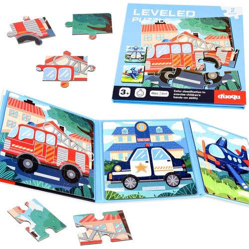 ERYI-Puzzles Magnétiques Pour Tout-Petits, Jouets De Voyage Éducatifs Pour Enfants De 2 À 5 Ans, Jouets D'Activités Pour L'Apprentissage Préscolaire, Cadeaux D'Anniversaire Pour Enfants