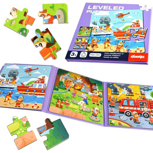 ERYI-Puzzle Magnétique 61 Pièces Pour Enfants De 2 À 5 Ans, Jeux De Voyage, Jouets De Voyage Pour Tout-Petits En Avion, Jeux De Puzzle, Activités En Avion, Cadeaux D'Anniversaire Pour Enfants