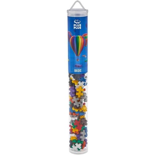 ERYI-Plus-Plus - Basic Mix Tube De 100 Pièces Jeu Educatif De Construction Et Créativité En 2D/3D, Pp4023