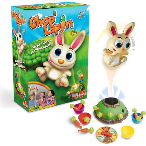 Eryi-- Chop' Lapin - Jeu De Société Amusant Pour Enfants Dès 4 Ans - Attrape Les Carottes Et Le Lapin - Développe La Réactivité - 2 À 5 Joueurs - Jeux D'action Pour La Famille - Version Française