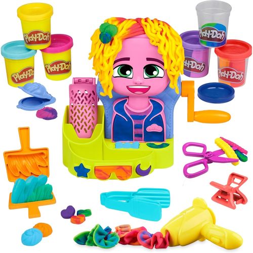 ERYI-Salon De Coiffure, Coffret Avec 6 Pots De Pâte À Modeler, Pour Filles Et Garçons Dès 3 Ans